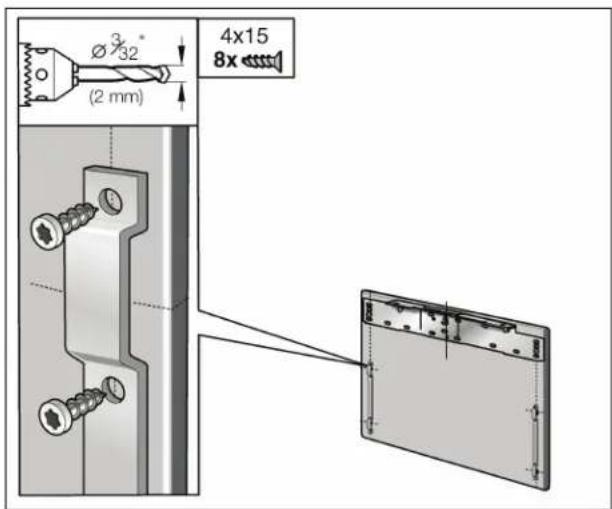 GAGGENAU Vario RB 491 700 - Fixation et alignment de la porte de meuble (compartmentnéglélateur) - 4