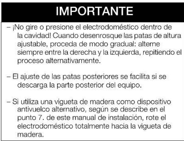 GAGGENAU Vario RB 491 700 - Instalación y alineación del electrodomístico - 2