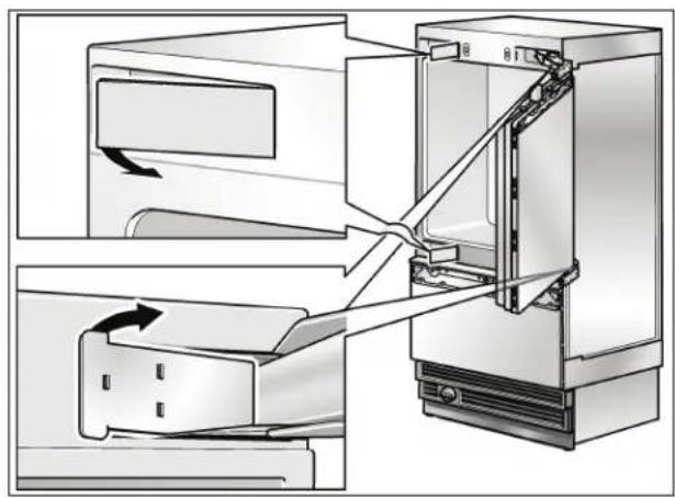GAGGENAU Vario RB 491 700 - Changing over the door hinges - 2