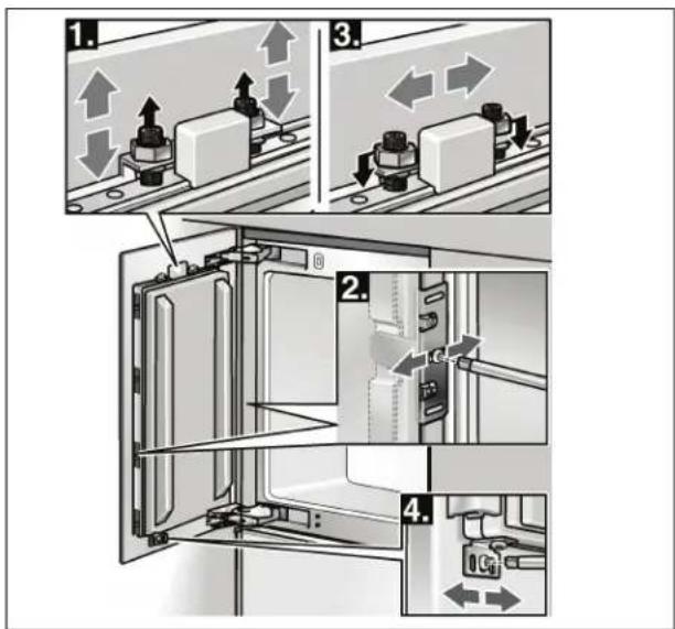 GAGGENAU Vario RB 491 700 - Adjusting the furniture door - 1