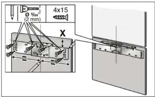 GAGGENAU Vario RB 491 700 - Montaje del riel de ajuste en la puerta del mueble (compartimento de congelacion) - 2