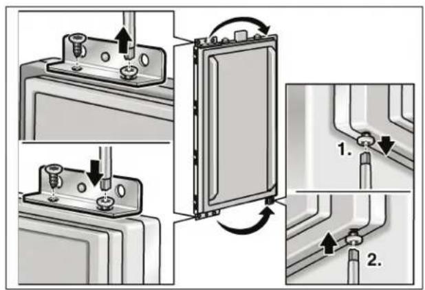 GAGGENAU Vario RB 491 700 - Changing over the door hinges - 5