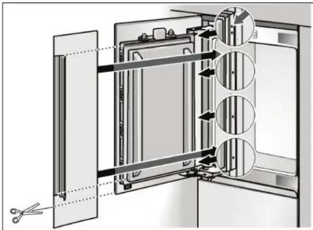 GAGGENAU Vario RB 491 700 - Montaje de la proteccion para los dedos - 2