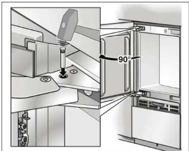 GAGGENAU Vario RB 491 700 - Ajuste del ángulo de aperture de la puerta - 1