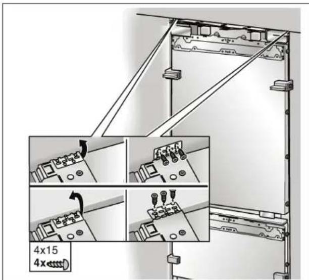 GAGGENAU Vario RB 491 700 - Attaching the appliance to the top of the cavity - 3