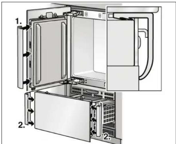 GAGGENAU Vario RB 491 700 - Attaching the covers - 1