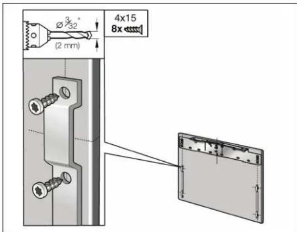 GAGGENAU Vario RB 491 700 - Sujeción y alineación de la puerta del mueble (compartimento de congelación) - 4