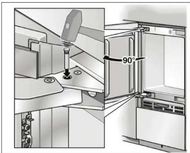 GAGGENAU Vario RB 491 700 - Adjusting the door opening angle - 1