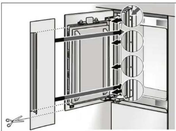 GAGGENAU Vario RB 491 700 - Attaching the finger guard - 2