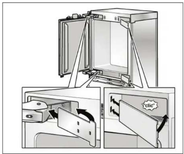 GAGGENAU Vario RB 491 700 - Changing over the door hinges - 10