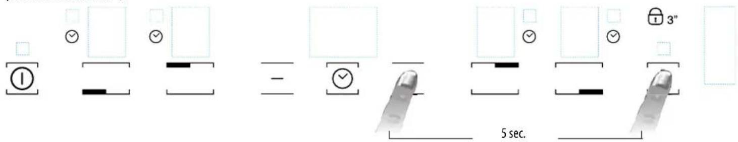 HOTPOINT KIS 630 XLD B - Activation/désactivation du signal sonore (non disponible sur les versions avec barre de défilament) - 1