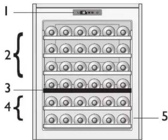 KITCHENAID KCBWX 45600 - BESCHRIJVING VAN HET APPARAAT - 1