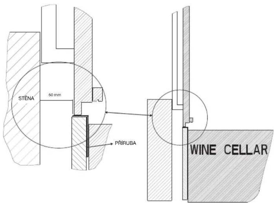 KITCHENAID KCBWX 45600 - B) Instalace ke stene: - 1