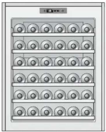 KITCHENAID KCBWX 45600 - OPSLAG VAN DE FLESSEN - 1