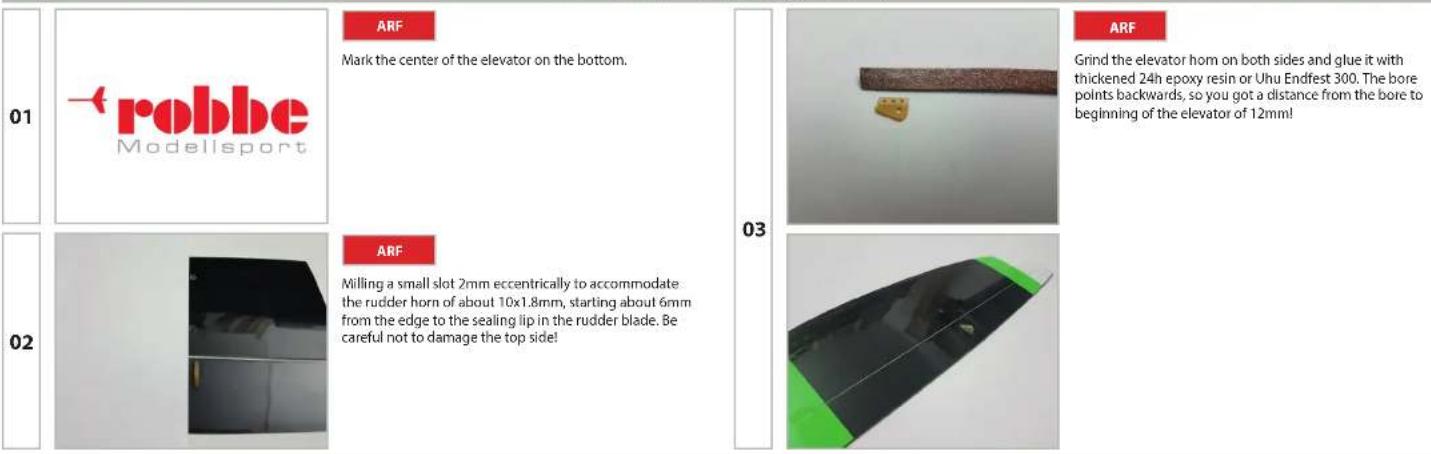 ROBBE Amplitude - THE HORIZONTAL STABILIZER - 1