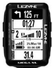 Lezyne Mega XL GPS - Réglage de la navigaon - 3