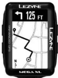 Lezyne Mega XL GPS - Cartographie des inéraires - 1
