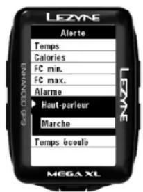 Lezyne Mega XL GPS - Conguraon du Haut-parleur \*(Super GPS only) - 1