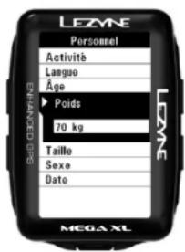 Lezyne Mega XL GPS - Paramètre Poids - 1