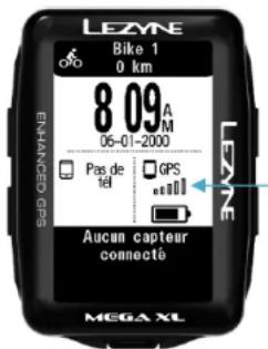 Lezyne Mega XL GPS - Signal satellite du GPS - 1