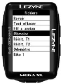 Lezyne Mega XL GPS - Mémoire - 1