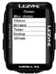 Lezyne Mega XL GPS - Réglage de Page - 2