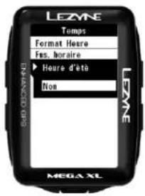Lezyne Mega XL GPS - Heure d'été - 1