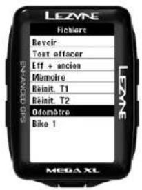 Lezyne Mega XL GPS - Réinialiser compteur kilométrique - 1