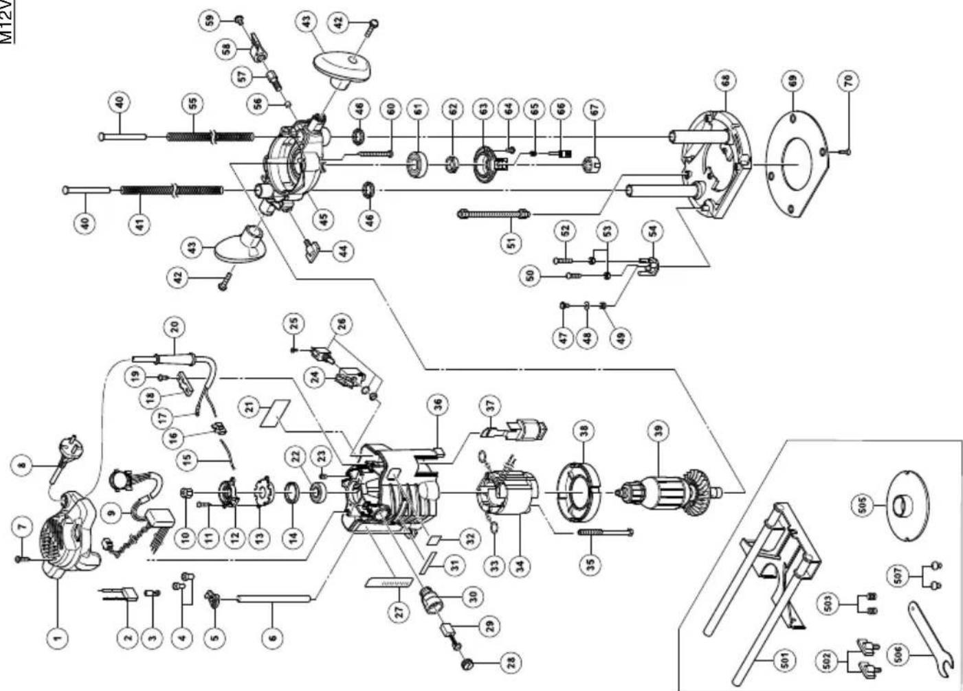HiKOKI M12VE - AVISO - 1