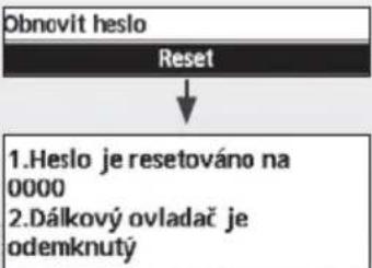 PANASONIC WHUD05JE5 - Obnovení zapomenuteho hesla (na obrazovce VYPNUTI) Tisknéte , a nepřetržitě po dobu 5 sekund. - 1