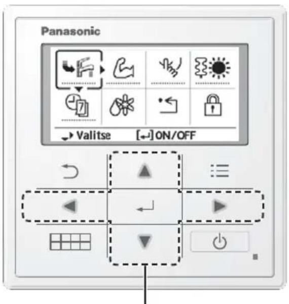 PANASONIC WHUD05JE5 - Pikavalikon käytto - 2