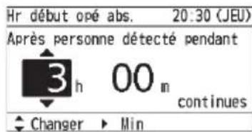 PANASONIC CZRTC5B - Reglez la durée avant le démarrage de [Mode opération en absence] - 2