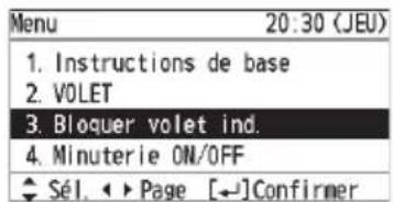 PANASONIC CZRTC5B - Sélectionnez l'appareil interieur à régler. - 2