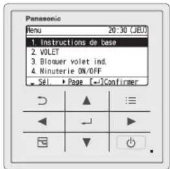 PANASONIC CZRTC5B - Affichez I'ecran du menu. - 1