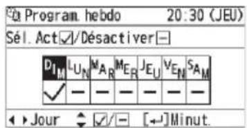 PANASONIC CZRTC5B - Sélectionnez [Ypour tous les jours ou la minuterie est utilisée. - 1