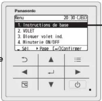 PANASONIC CZRTC5B - Affichez I'ecran du menu. - 1