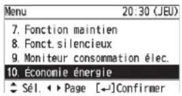 PANASONIC CZRTC5B - Sélectionnez l'élement à régler. - 1