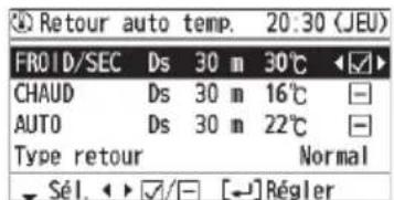 PANASONIC CZRTC5B - Retour automatique de la température (Retour auto temp.) - 1