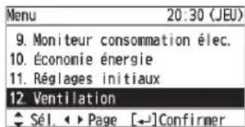 PANASONIC CZRTC5B - Réglage ventilation - 2