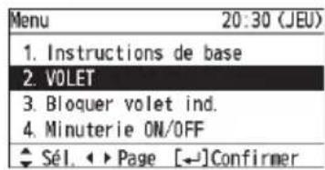 PANASONIC CZRTC5B - Sélectionnez l'appareil interieur à régler. - 2