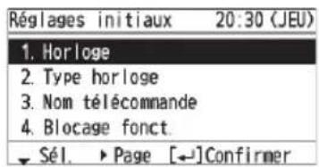 PANASONIC CZRTC5B - Sélectionnez l'élement à régler. - 1