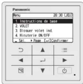 PANASONIC CZRTC5B - Affichez I'ecran du menu. - 1