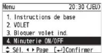 PANASONIC CZRTC5B - Sélectionnez [Minuterie ON/OFF]. - 1