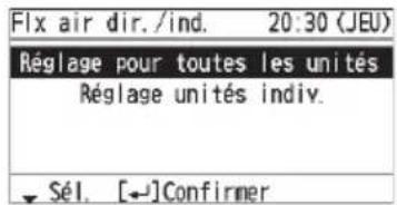 PANASONIC CZRTC5B - Sélectionnez [Réglage pour toutes les unités] ou [Réglage unités individ.]. - 2