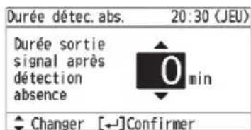 PANASONIC CZRTC5B - Durée détction absence - 1