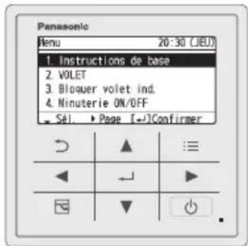 PANASONIC CZRTC5B - Affichez I'ecran du menu. - 1