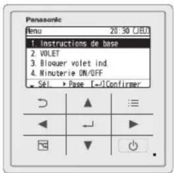 PANASONIC CZRTC5B - Affichez l'écran du menu. - 1