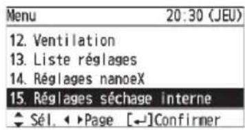 PANASONIC CZRTC5B - Réglages séchage interne - 3
