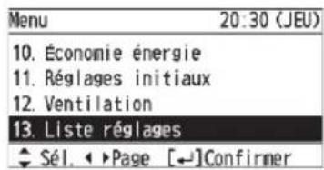 PANASONIC CZRTC5B - Liste réglages - 2