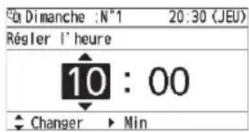 PANASONIC CZRTC5B - Reglez l'heure de demarrage pour le mode de minuterie. - 2
